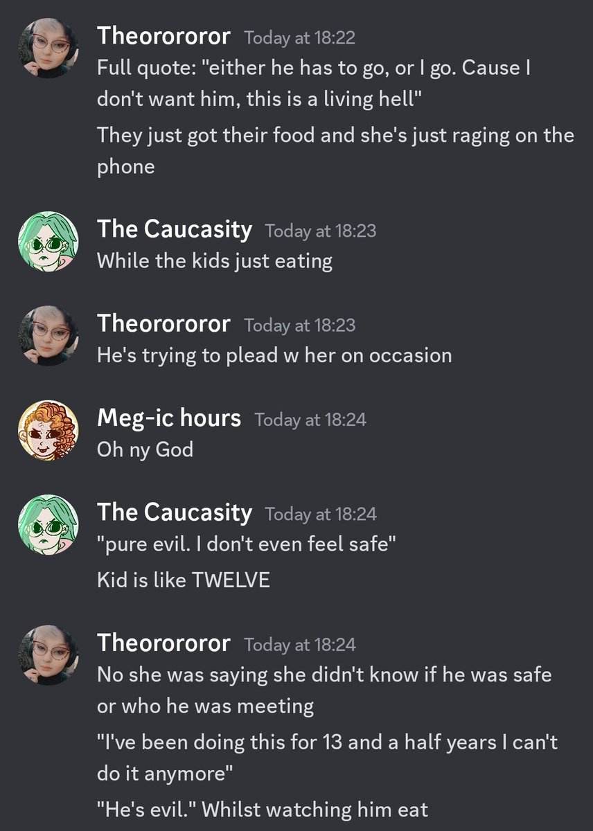 Theory_Inked's tweet photo. Holy shit yall. Mother and son next to us at restaurant, Mother is *losing* it at son. https://t.co/F81SoaAcb8