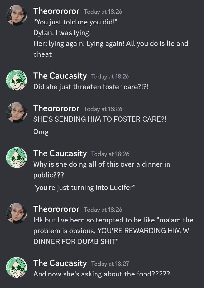 Theory_Inked's tweet photo. Holy shit yall. Mother and son next to us at restaurant, Mother is *losing* it at son. https://t.co/F81SoaAcb8