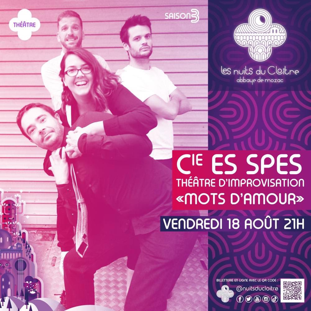 nuitsducloitre's tweet photo. 🎭 😅 Vendredi 18 août, 21 h, le festival des Nuits du cloître accueille la Compagnie Es Spes pour « Mots d’amour », du théâtre d’improvisation (une première dans notre cloître). Pas le théâtre, mais l’impro oui…

🎫 Résa ⏩️ https://t.co/Iu7VyicVNg @RLV_agglo @lamontagne_riom https://t.co/RsjrRKyn8P