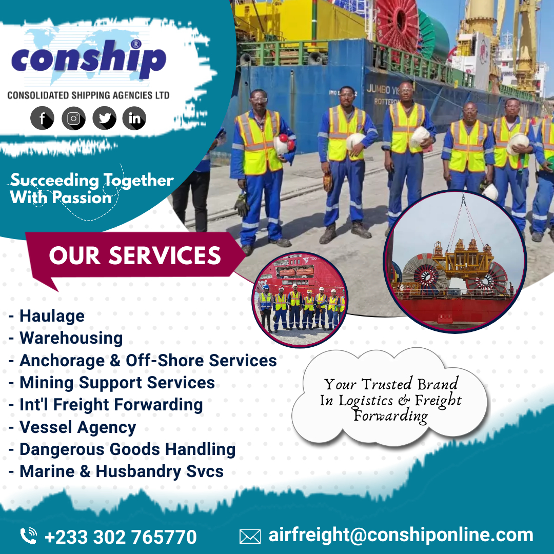 conshipgh's tweet photo. We have an in-depth understanding of the Logistics &amp; Freight Forwarding needs of our clients — And we provide cost effective and perfectly tailored solutions. Contact us on +233 302 765770 or email us at airfreight@conshiponline.com for more information.

We are #Conship https://t.co/iSUBwuRsAj