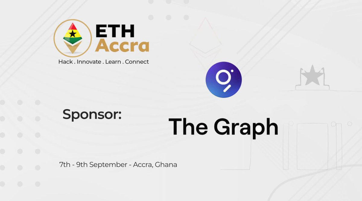 🎉 Big shoutout to <a href="/graphprotocol/">The Graph</a> for joining hands with us as a sponsor for the #ETHAccraHackathon! 

Together, we're paving the way for groundbreaking solutions in the $ETH ecosystem.

Let's make this hackathon unforgettable!

#ETHGlobal #ETHHackathon #ETHAccra