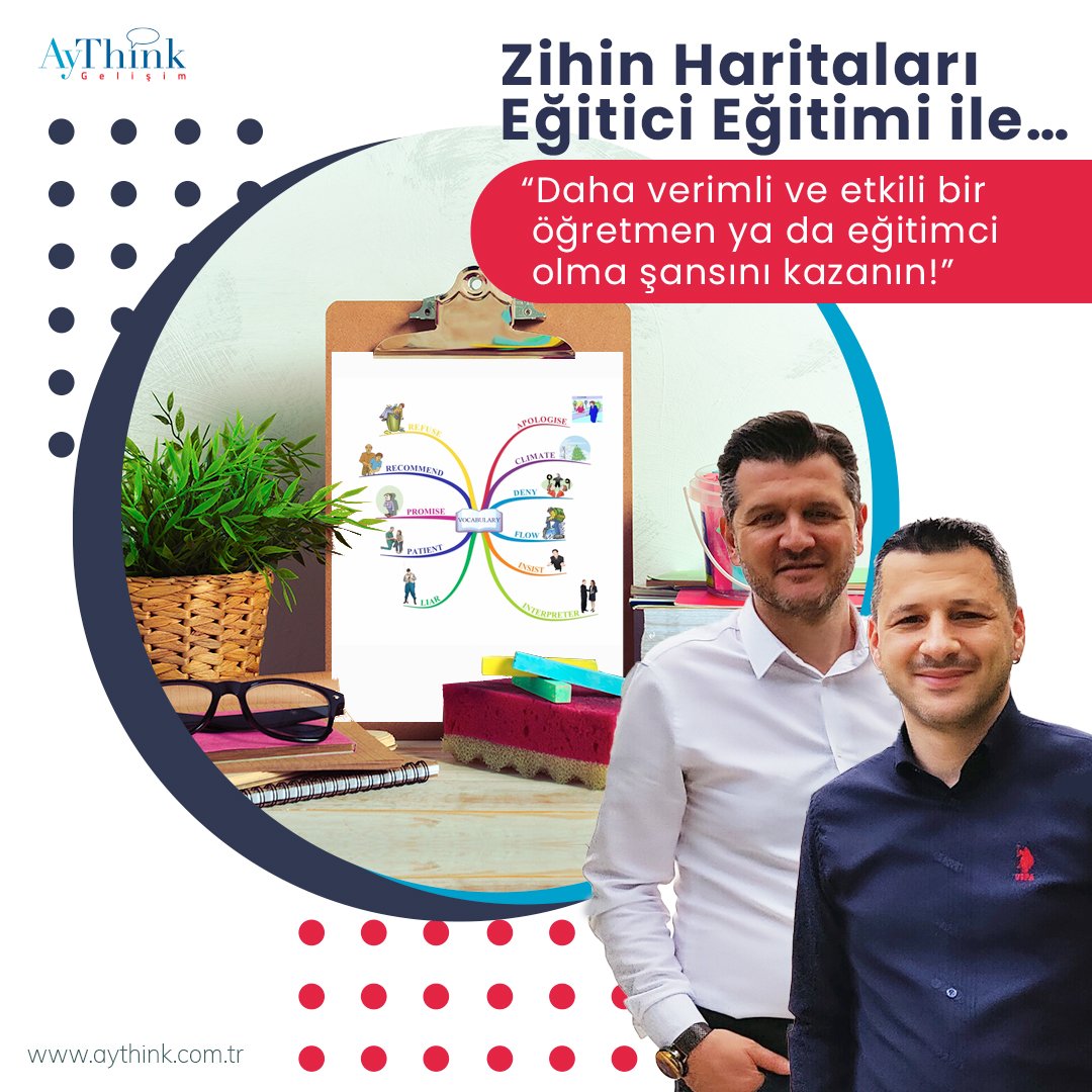 Daha verimli, etkili bir öğretmen ya da eğitimci olmak için: #ZihinHaritaları Eğitici Eğitimimize katılın🎯

#EğiticiEğitimi ile zihin haritaları oluşturma tekniklerini, en iyi uygulamaları ve etkili kullanım stratejilerini öğrenirsiniz👍

Bilgi için👇
forms.gle/eo7x8gxnaPZbSp…