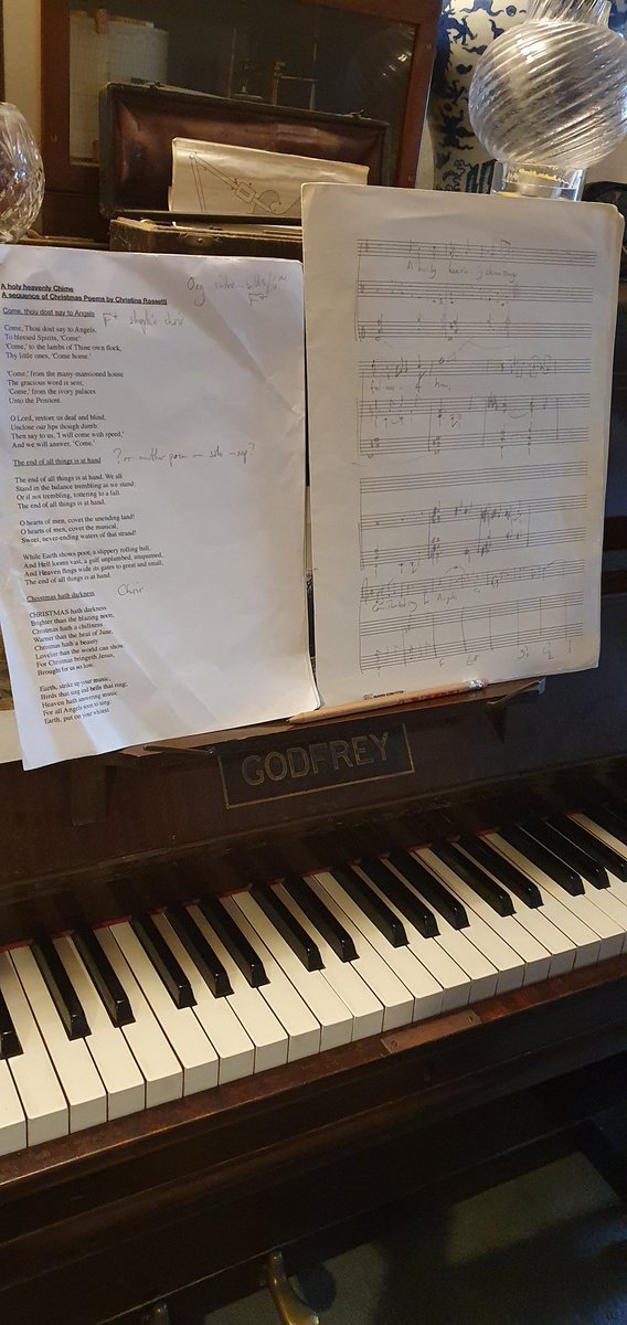 It may be Summer, and we might be on our family Summer break in Portland and then the Isle of Wight, but I am typically working on Christmas Carols! Watch this space for "A Holy Heavenly Chime" - a sequence of (probably) 6 settings of Christina Rossetti Christmas texts.