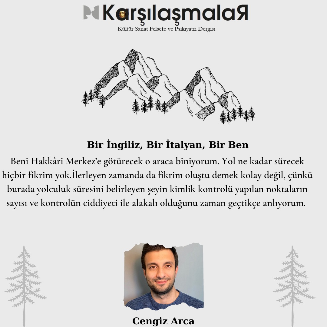 Karşılaşmalar Dergisi

Dergimizin bu sayısında Cengiz Arca "Bir İngiliz, Bir İtalyan, Bir Ben" adlı yazısıyla yerini alıyor...

Keyifli okumalar dileriz...

#karşılaşmalardergisi #psikiyatri #edebiyat #felsefe #psikoloji