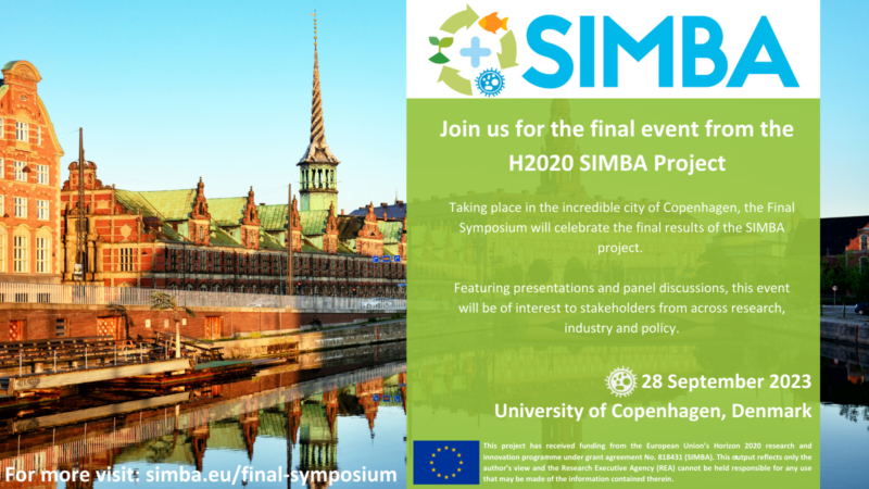 Our sister project, @SIMBAproject_EU is celebrating the achievements of the project on the 28th September 2023 in Copenhagen, Denmark and you are invited to join them! Registration is FREE and open to anyone who wishes to attend! simbaproject.eu/final-symposiu…