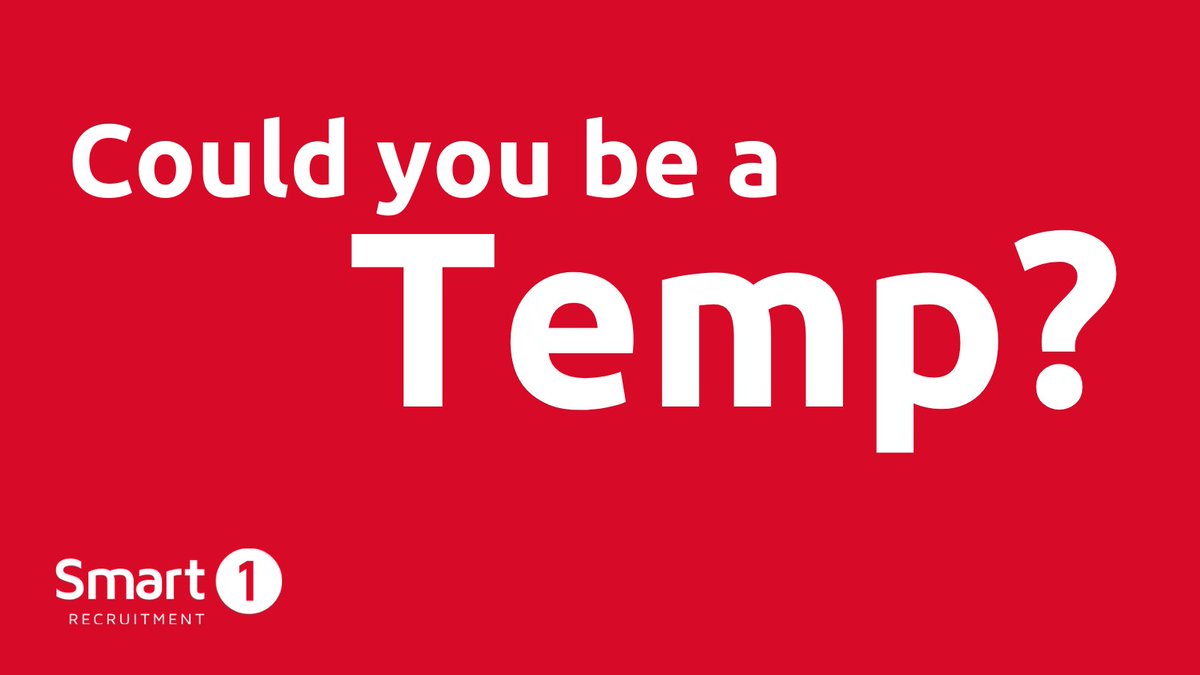 smart1_recruit's tweet image. It&apos;s so easy to become a Smart 1 Temp! 
If you want access to some fantastic jobs with great local employers, with competitive pay &amp;amp; a huge range of responsibilities, get in touch: 01527 758320 

More info here: smart1recruitment.co.uk/our-blog/why-s…

#becomingatemp #howtobecomeatemp #tempwork