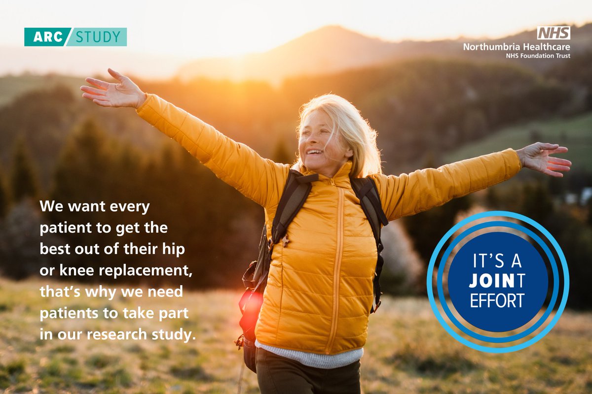 We want every patient to get the best out of their hip or knee replacement. That’s why we need patients to take part in our national research study. Find out more here - arcstudy.org.uk