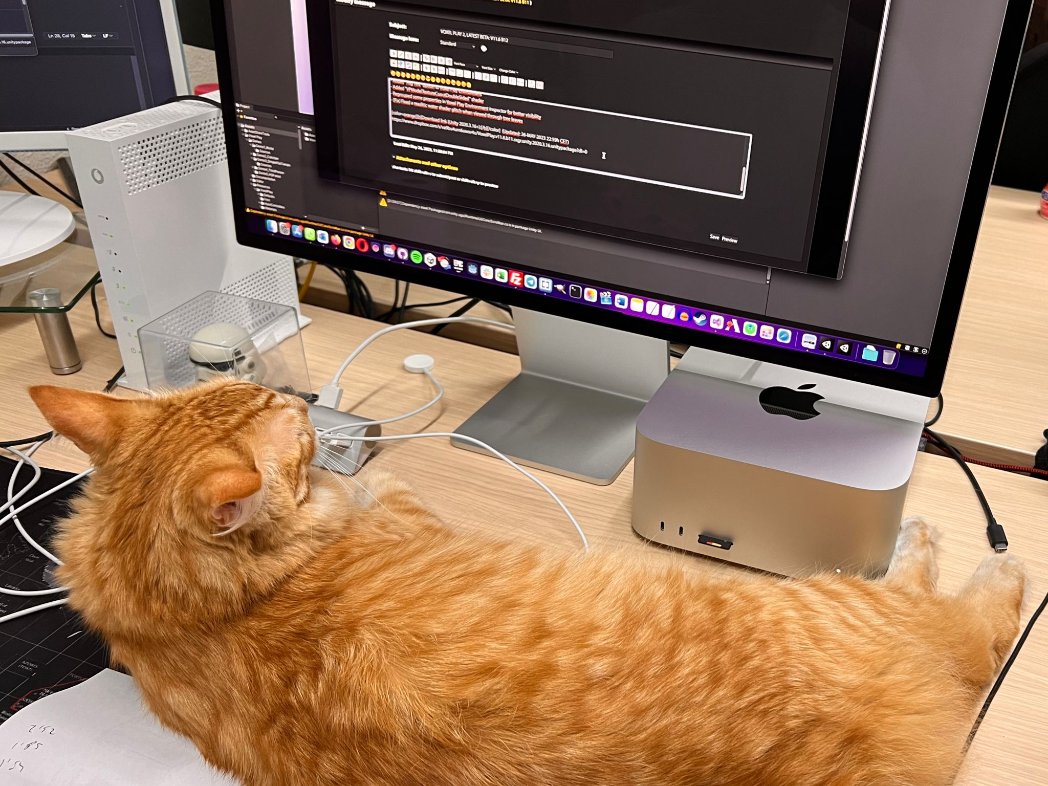 kronnect's tweet photo. Sam checking our support forum messages at #kronnect and contributing with thoughtful responses 😂
#catday #InternationalCatDay
#DiaInternacionalDelGato #unity3d #gamedeveloper #indiedev https://t.co/qsY4irafJ3