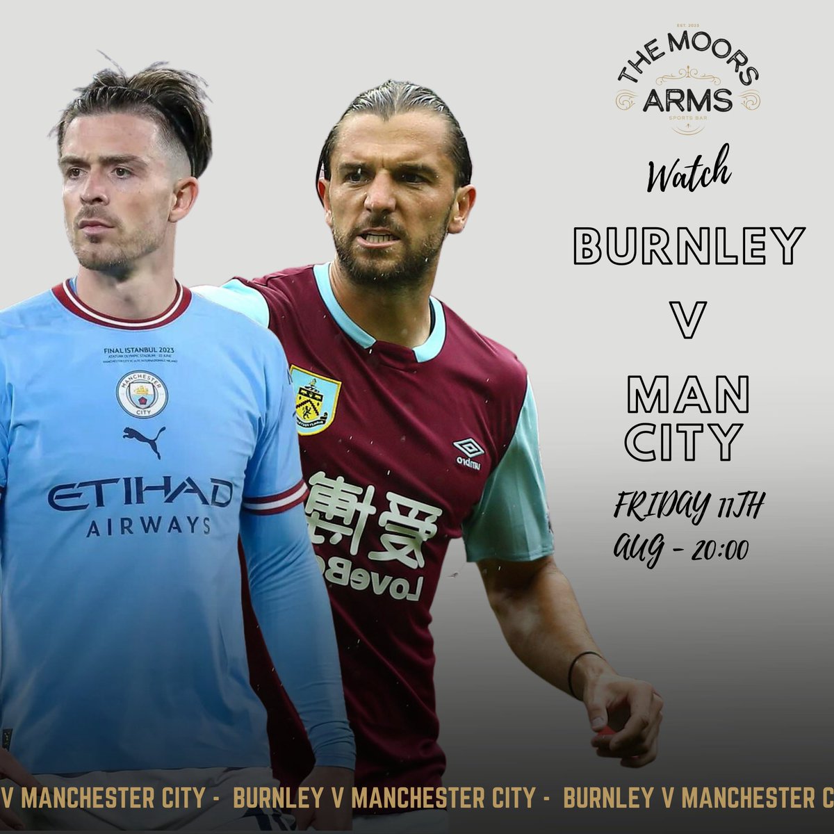 TheMoorsArms's tweet image. 🏆 The Premier League is back!

🆚 Burnley v Man City
⏱ 20:00
🗓 11th August, Friday

🍻 Enjoy our happy hour discount from 17:00-19:00 before staying on to watch the opening game of the new season.