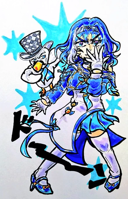 ぶいぱいの奇妙な冒険  第1・2部 #いざよ絵 #しゃらくせ絵