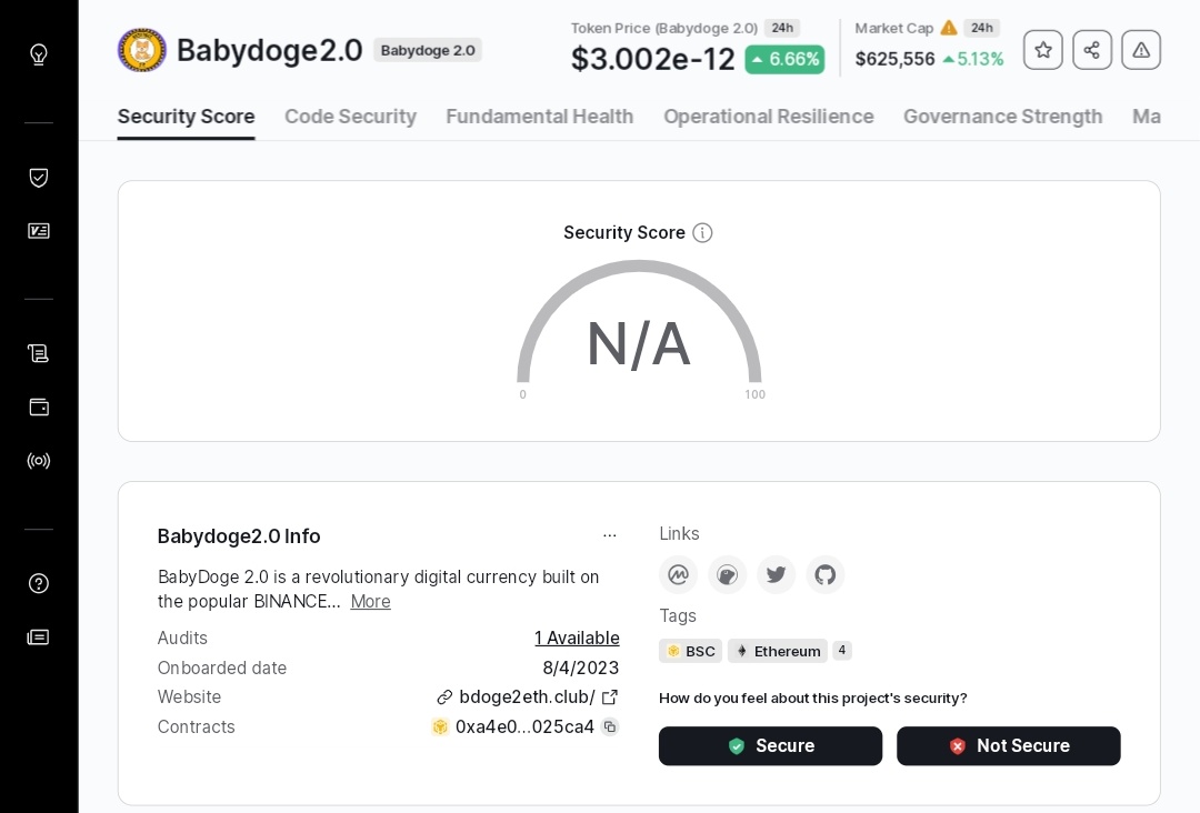 🥳GOOD NEWS - CERTIK COMPLETED🔐🔥

We're delighted to announce that BABYDOGE 2.0 has completed its CERTIK audit 🎉

➡️ CONTRACT ALREADY RENOUNCED

You can find audit reports here: skynet.certik.com/projects/babyd…

Congratulations to our holders! BABYDOGE 2.0 is going stronger &amp; safer!🎉