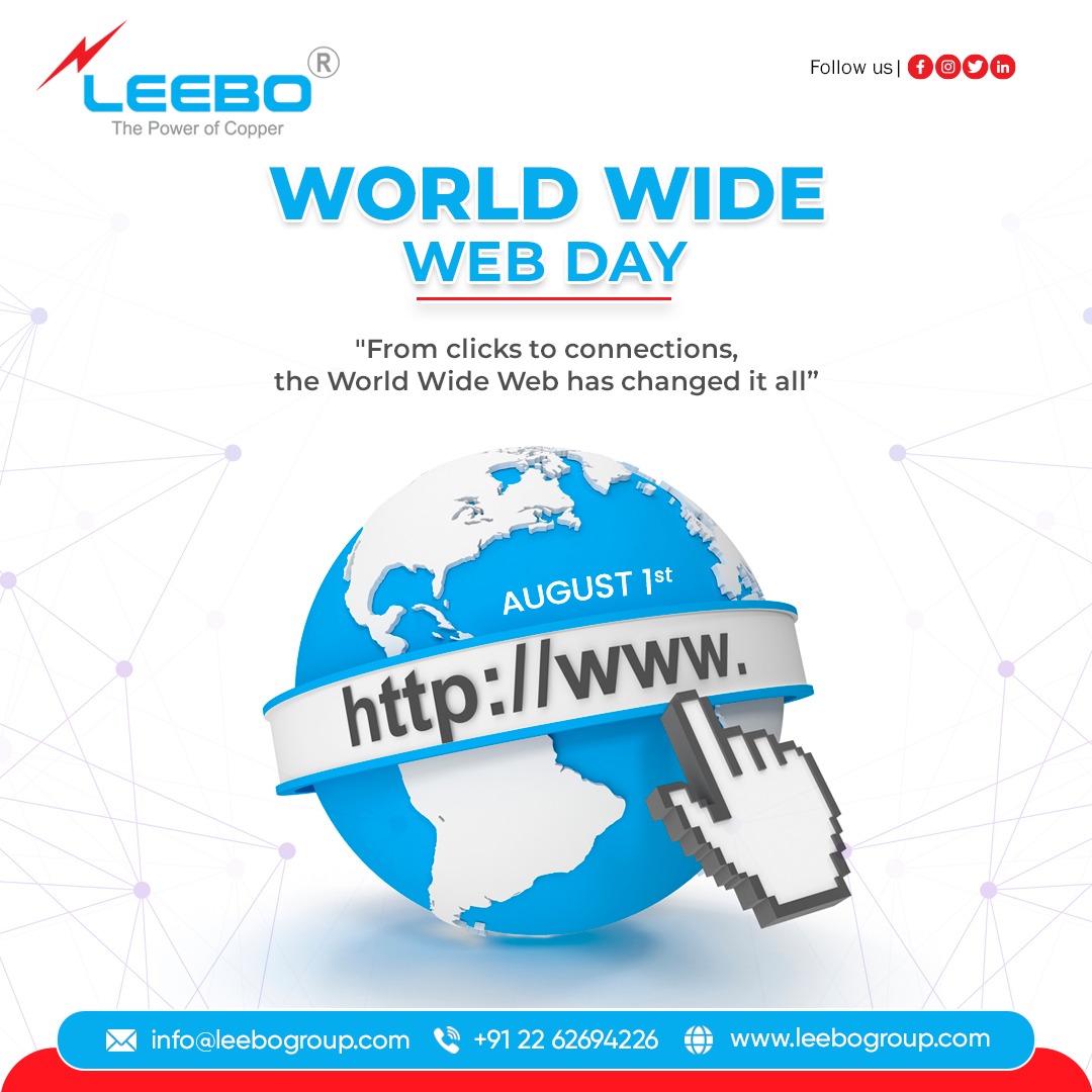 leebogroup's tweet photo. On this day, let's recognize the boundless opportunities the internet has given us. Happy World Wide Web Day! 

#leebogroup #copperrod #copperproducts #Copper #Tubes #CopperPipes #worldwideweb #www #web #datavisulation #timbernerslee #website #worldwide #webdesign #timberneslee https://t.co/wZpmH3Mr9J