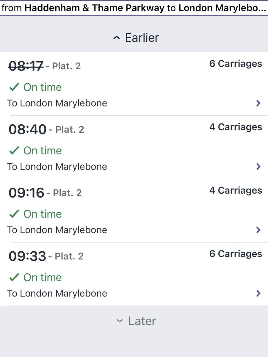 the2thatgotaway's tweet photo. ⁦@chilternrailway⁩ good morning. Any danger of getting a train, or a seat into London before 9am today? https://t.co/8Ycl4yfn7n