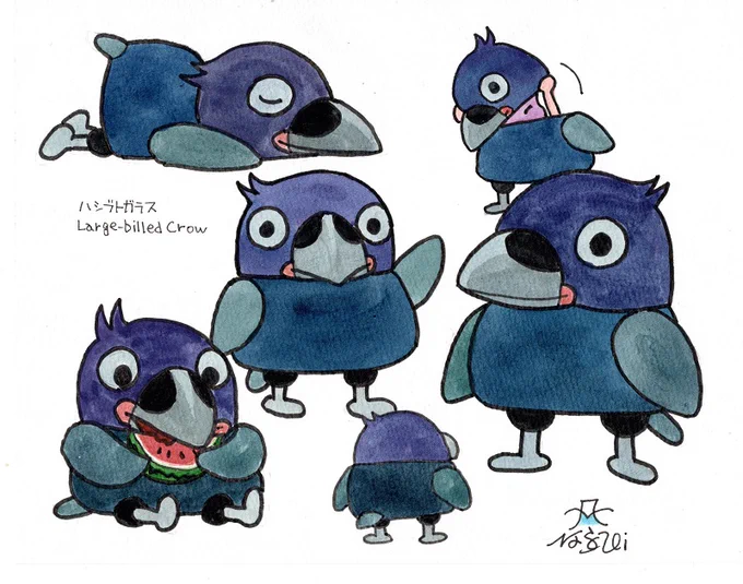ハシブトガラスのゆるキャラってあるのかな? 