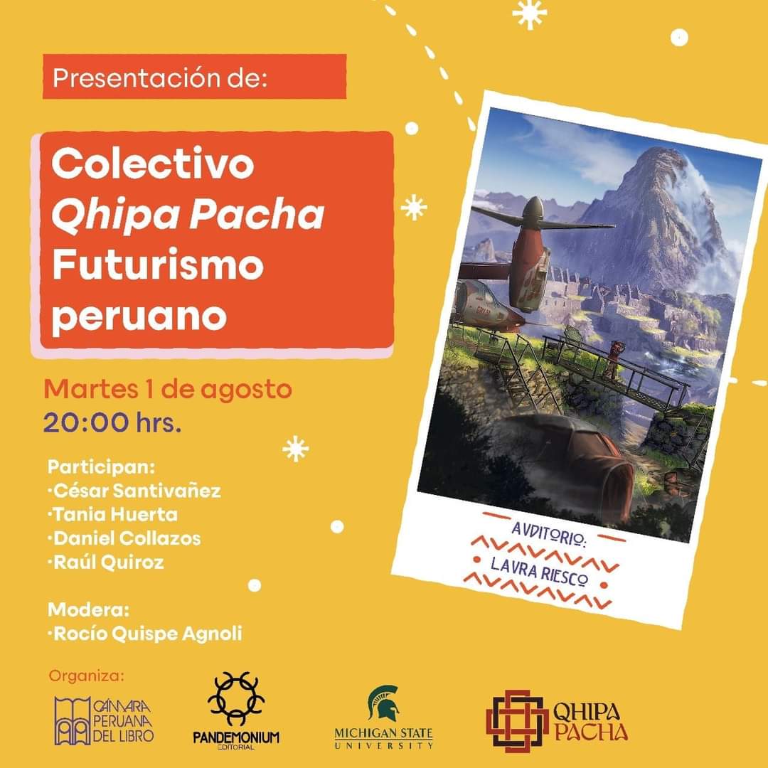 danielcollazosb's tweet photo. Quizás mañana sea el último día que esté en la @FILLima2023 
Compartiré mesa con mis amigos @mantra_guy y @C_santivanez, presentando al colectivo Qhipa Pacha.
Advertidos están. https://t.co/oeuZWMXbY6
