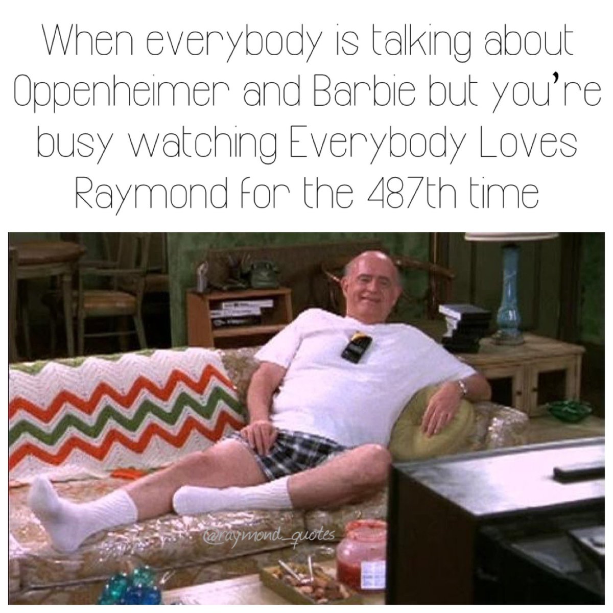 Raymond_Quotes's tweet photo. Facts 💯 #EverybodyLovesRaymond #RaymondQuotes #Oppenheimer #Barbie https://t.co/WivwLRTbPX