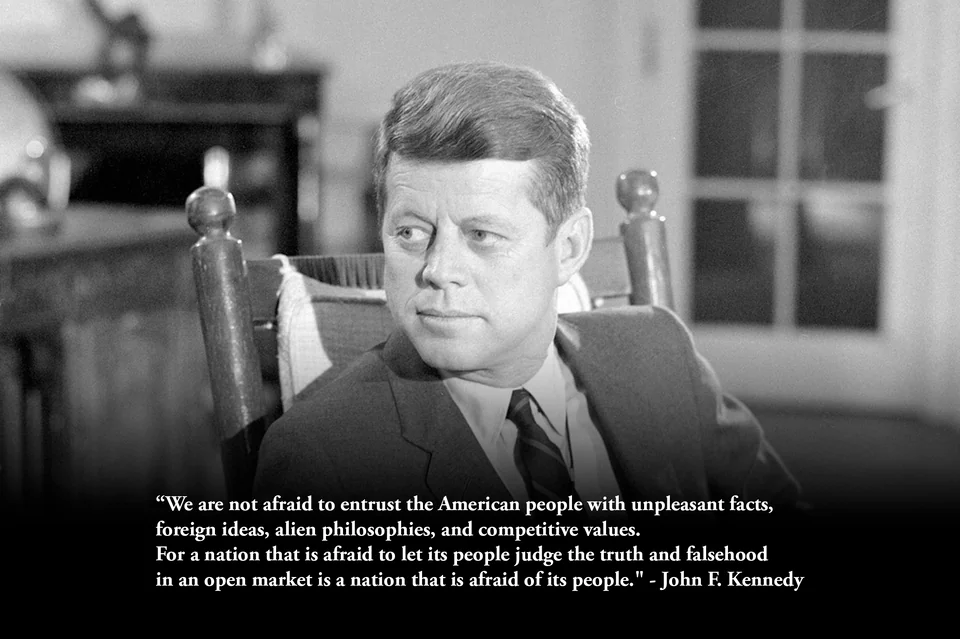 RumiWrites's tweet photo. “We are not afraid to entrust the American people with unpleasant facts..." - John F. Kennedy [2197x1463]/r/QuotesPorn/comments/15egnzc/we_are_not_afraid_to_entrust_the_american_people/ https://t.co/QTlTDBf6dJ