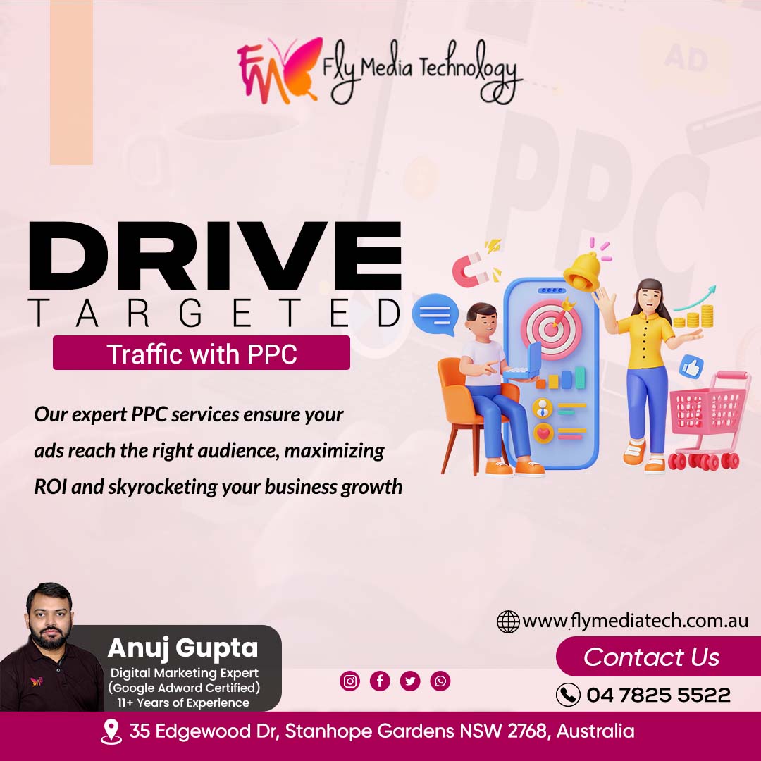 If you are looking for a way to drive targeted traffic to your website and boost your business growth, PPC advertising is a great option. Contact us! ☎0478255522 #digitalmarketingagency #brandawareness #websitetraffic #businessideas #australia #flymediatechnologyaustralia