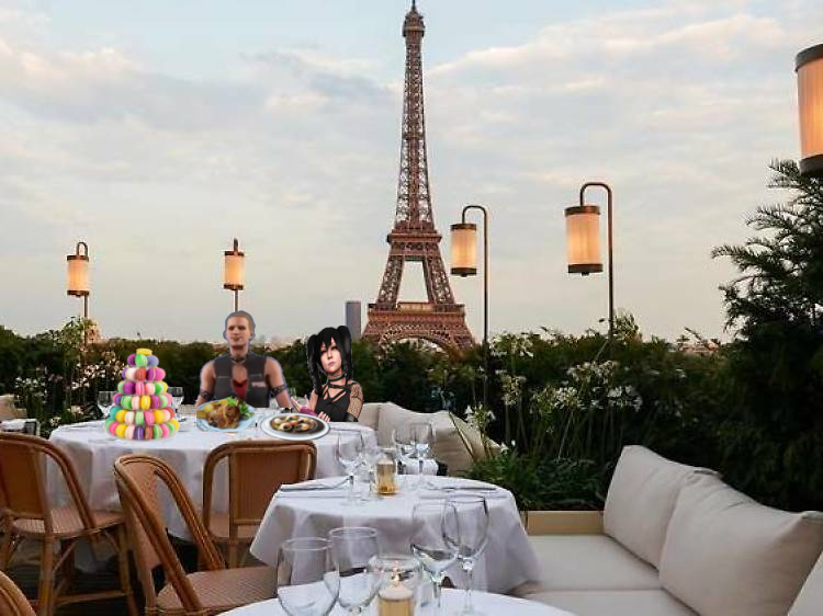 velvetdovelyn's tweet photo. After an amazing night with #NPWN , I took @mewing1992 out for a congratulatory dinner in Paris. Thanks for knocking Aaliyah Amir out of the ring! #NPWNFrance https://t.co/FvDerZESFG