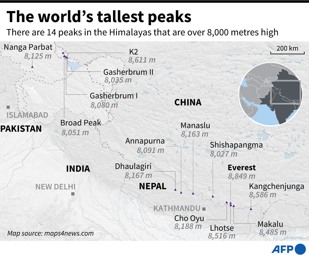 AFP's tweet photo. Newly minted world record-breaker Kristin Harila is done with 8,000-metre mountains and is ready for a "normal life" after achieving her goal of giving women a rare role model in extreme climbing

https://t.co/1eXa70NLgU https://t.co/Umdo0h8w55
