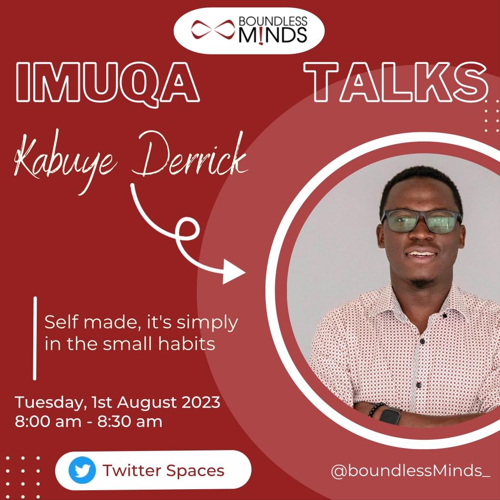 Rukwengye's tweet photo. Happening in 20 Minutes...
#ImuqaTalks With @kabderrick the 📸 maestro...
On @BoundlessMinds_ https://t.co/2F9HgKlasS