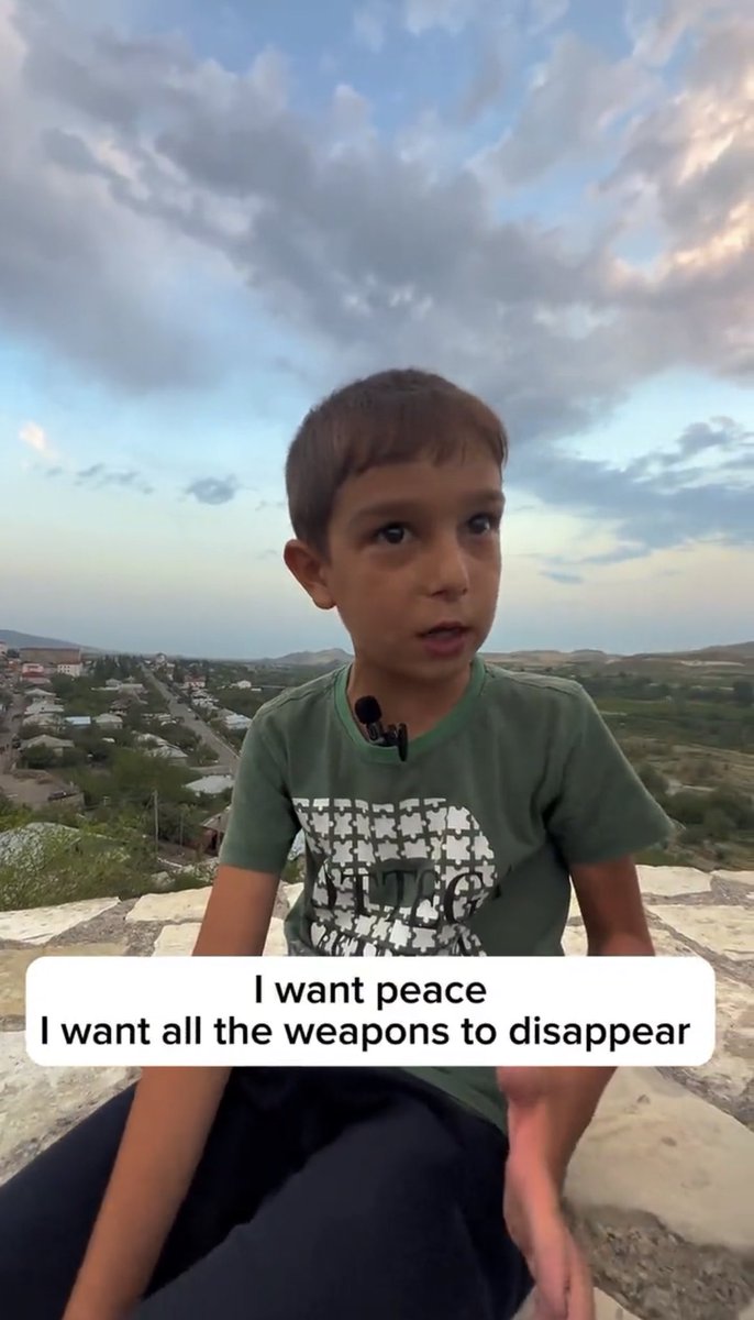DrJDS's tweet photo. A young child’s wish in #Artsakh/#NagornoKarabakh on Day 229 of blockade @tigranblog - #EndThisWarNow
What future are you ensuring for him?
#PeaceForArmenia🇦🇲#PeaceForCaucasus🏔️ #PeaceForAnatolia🧿 https://t.co/FFCKIyPNtH