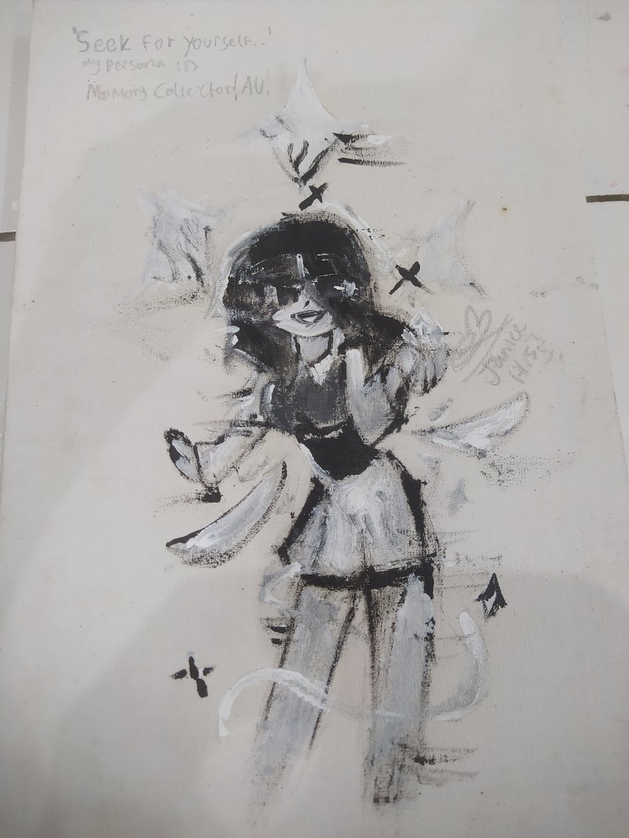 JaniceSuryanto's tweet photo. Introducing, Memory Collector-! 🕖🗝 Where Mono stores all of the alternative universes memories! And some dark histories behind of those memory... #MemoryCollector🕖🗝 #ocAU #MCAu #personaoc #oilpainting #multifandom #ocartist https://t.co/s53ap9W0iz