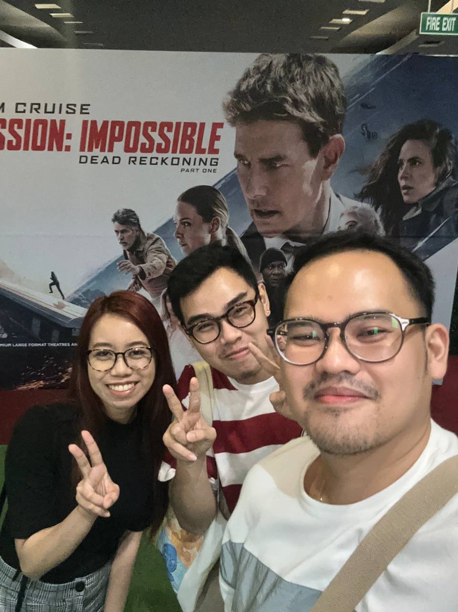 denyuyow's tweet photo. Oppenheimer at Mission: Impossible po talaga ‘yung pinanood namin. Promise!
(Sa iMax dapat ‘yung Barbie para 3D abs ni Ryan Gosling) 😜
#Barbenheimer https://t.co/Yf54igDP9q