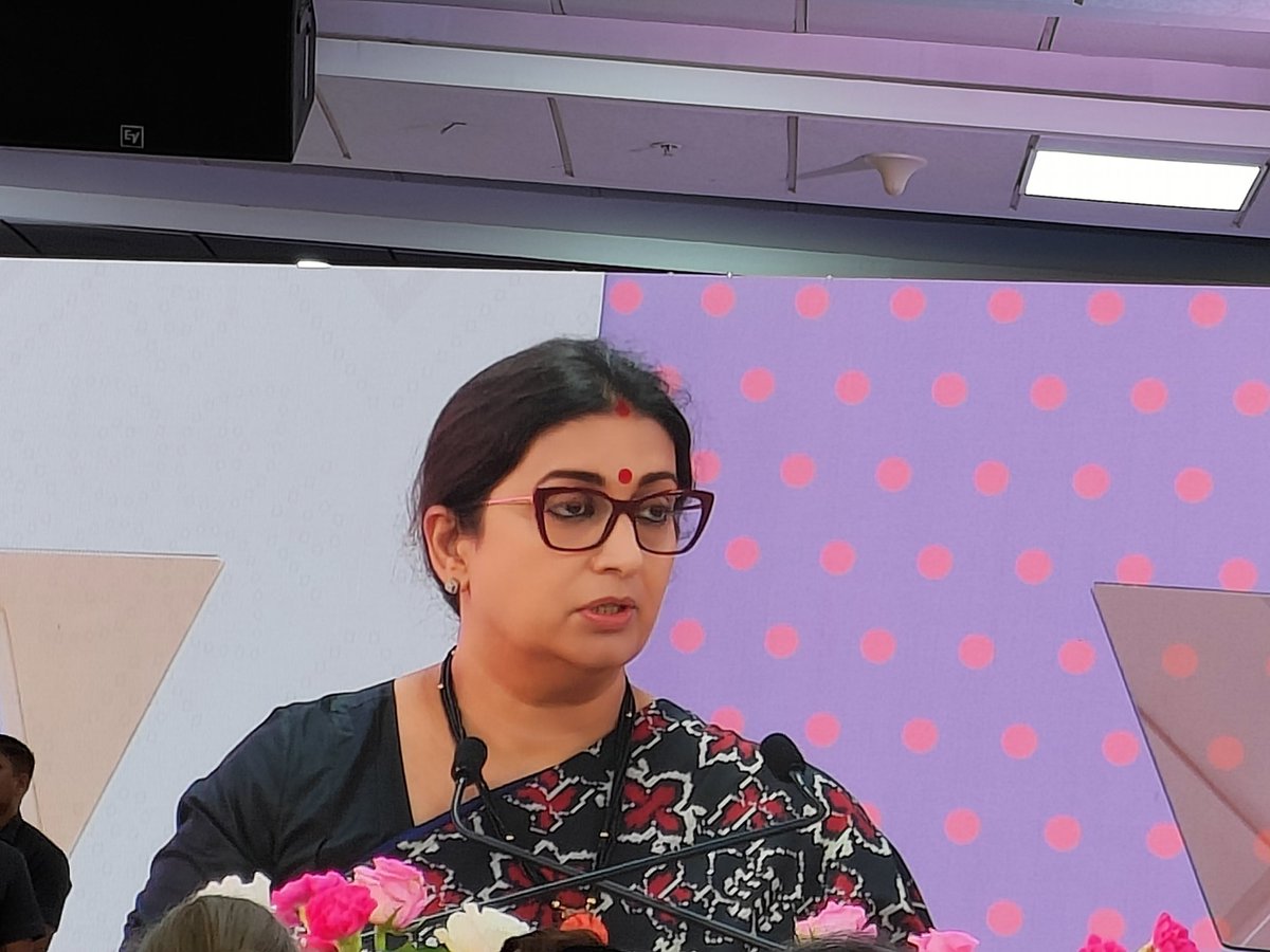 jsr_1974's tweet photo. "Women's contribution to economic &amp; national development is recognized.. make me a priority if you want an empowered future" by @smritiirani, Minister Women &amp; Child Development 
#G20EMPOWER #WomenEmpowerment #G20India #g20 #WomeninBusiness https://t.co/i3dhfyXVMJ