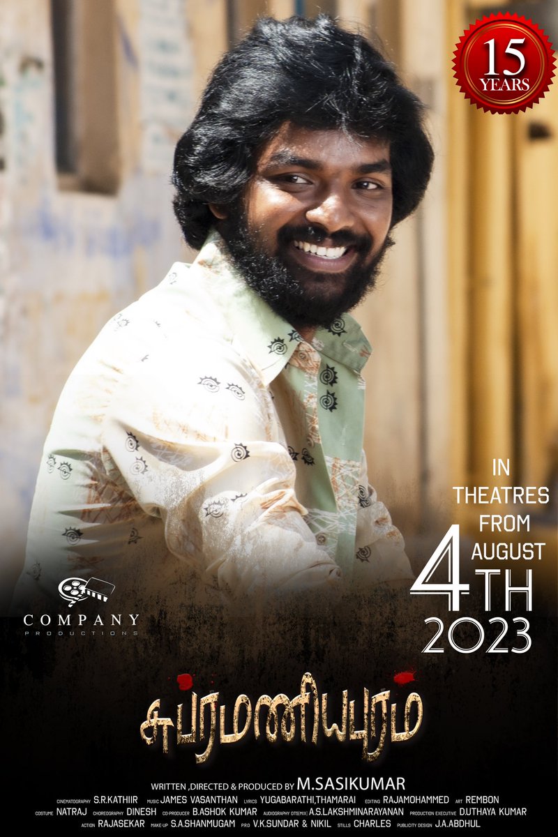 SasikumarDir's tweet photo. #subramaniapuram @Actor_Jai as Azhagar 
Re-Releasing on 4th August https://t.co/nVDqYPjMns
