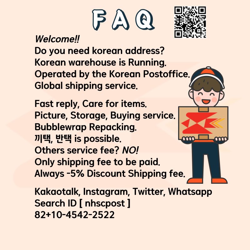 nhscpost's tweet photo. #JEONSOMI #전소미 #somi
#GamePlan #게임플랜
1st EP Album
7 Aug 2023

Kakaotalk Instagram Twitter Whatsapp Line
[nhscpost] DM Anytime😊

#Koreanwarehouse
All your items in one box
Global shipping

🆓️ Service
📦#Repackaging #storage Bubblewrap Picture
🇰🇷#koreapost #koreanaddress https://t.co/tXtpRcB448