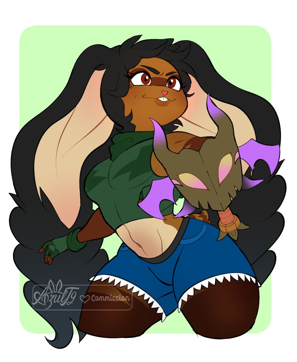 HeavenGiovanna0's tweet photo. Commission for @TriAmpere  (2/5)
I like to draw rabbits 🐰🐰🐰 https://t.co/AJoWW0BxET