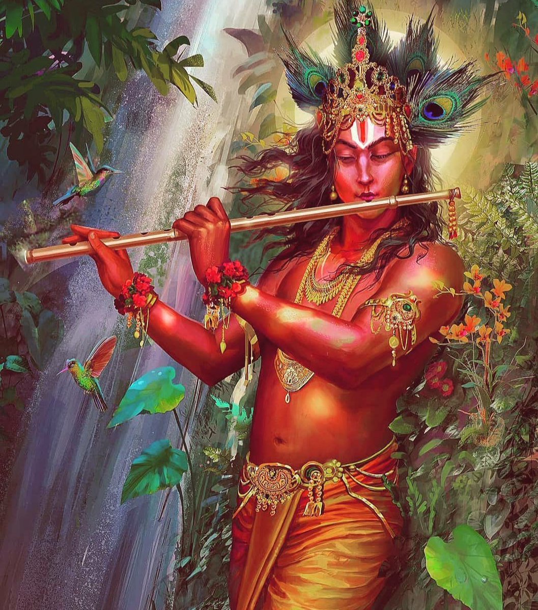 being_nees's tweet photo. Like the moon's soft glow on a tranquil night, my presence shall soothe your worries and fill your heart with serenity. Seek refuge in me, and I shall guide you through life's journey with unwavering love and divine protection. #krishnaradhey https://t.co/bEO8wbwJB6