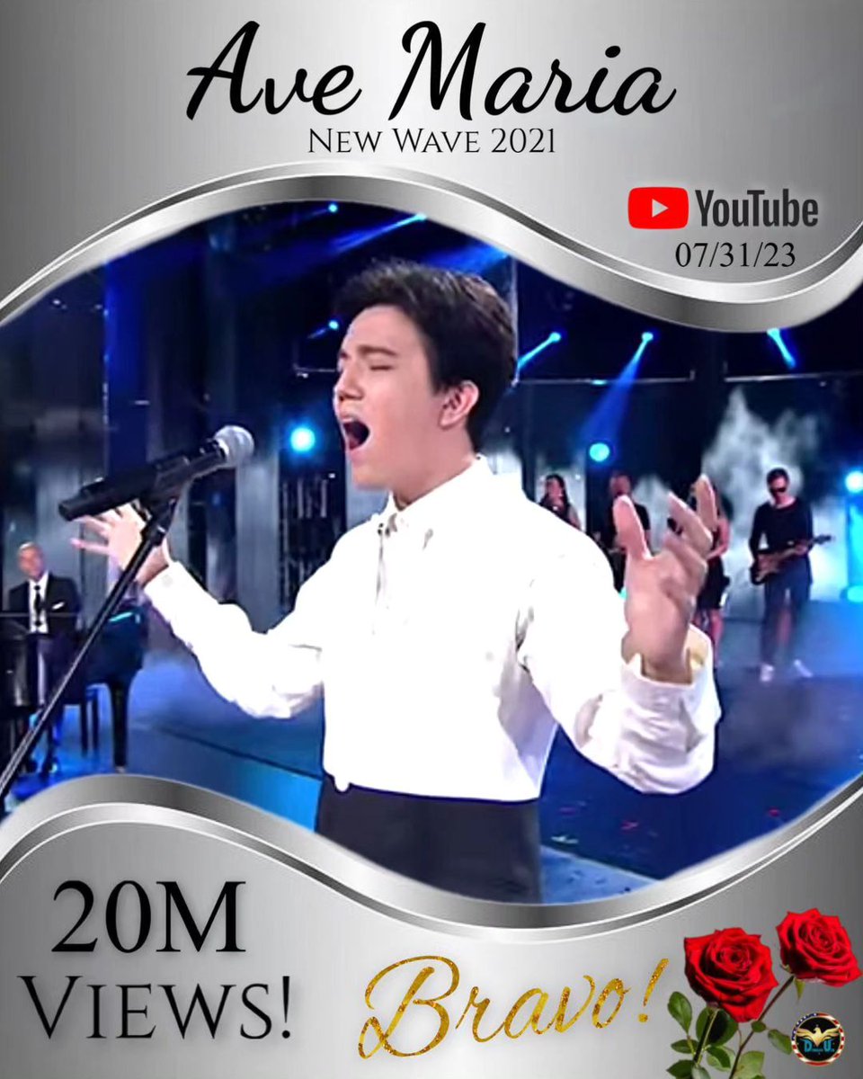 dimash_usa's tweet photo. Congratulations Dimash!! ♥️🌹

Dimash’s debut performance of “Ave Maria” from New Wave 2021, has achieved 20 Million Views!🔥 

Watch it here! https://t.co/LZkxMDV4dF 

Current Subscribers: 2.26M 

@dimash_official 
#dimash #music  #weloveyouintheusa https://t.co/yleNHbQjVT