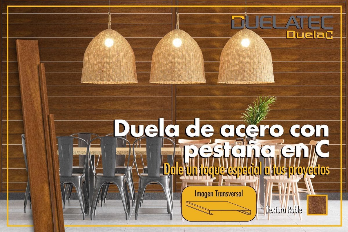 Con Duela C tus proyectos en interior y exterior no volverán a ser lo mismo.
📲 Cotiza al 222 158 55 45
🚚 FLETE INCLUIDO EN LÍNEA ELEGANCE
🌐 Disponible en: lamitectienda.com
*Aplican restricciones en zonas extendidas