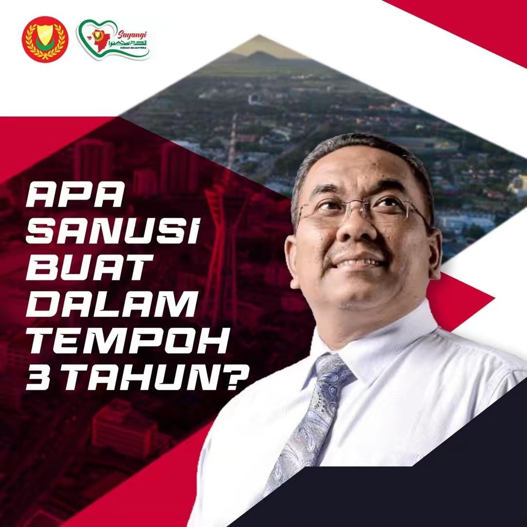 amrufateh's tweet photo. 🗣️ : "Sanusi hg buat apa??"

Meh lihat apa MB Kedah buat sepanjang tempoh 3 tahun pentadbiran. 

Slide sampai habis moga bermanfaat.

🧵

(1/8) https://t.co/qTopB7IBuh