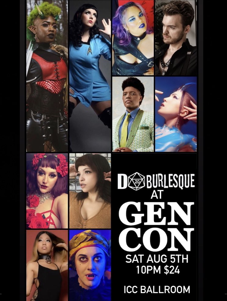 Our <a href="/Gen_Con/">Gen Con</a> show is officially sold out BUT same thing happened last year, and over 100 people didn’t show up!

So if you wanna see <a href="/AnjaKeister/">👻Anja Keister 👻</a> <a href="/MarcusTerritory/">Marcus Territory</a> <a href="/veryVonka/">☆ ꪜꪮꪀᛕꪖ ☆</a> <a href="/makirollOFC/">Maki @ JAPAN 🎴</a> <a href="/HisMajesty/">Eight Legs of Sin🌈</a> <a href="/HappyBunbuns/">EVA Unit 01✨</a> <a href="/luastardust/">Lua Stardust ON BSKY NOW</a> + more show up with #GenCon generics on Saturday!
