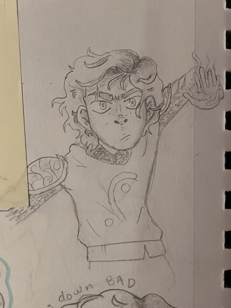 chapstickcaps's tweet photo. I find it so funny how I drew Amos in that first pose for InkTober YEARS ago and I drew his updated self in nearly the same pose without even realizing it 🫨🫢 https://t.co/DQIfKYqZf1
