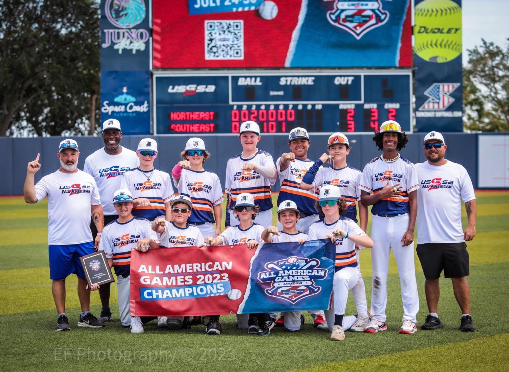 Hank__Cherry's tweet photo. Proud of Christian! He’s been down at the USSSA All Star week in Florida. His team (Southeast) won the whole thing this weekend! Excited for them and thankful for the fam for holding it down while I was at St. Clair. #playussa https://t.co/3X3egLzdgQ