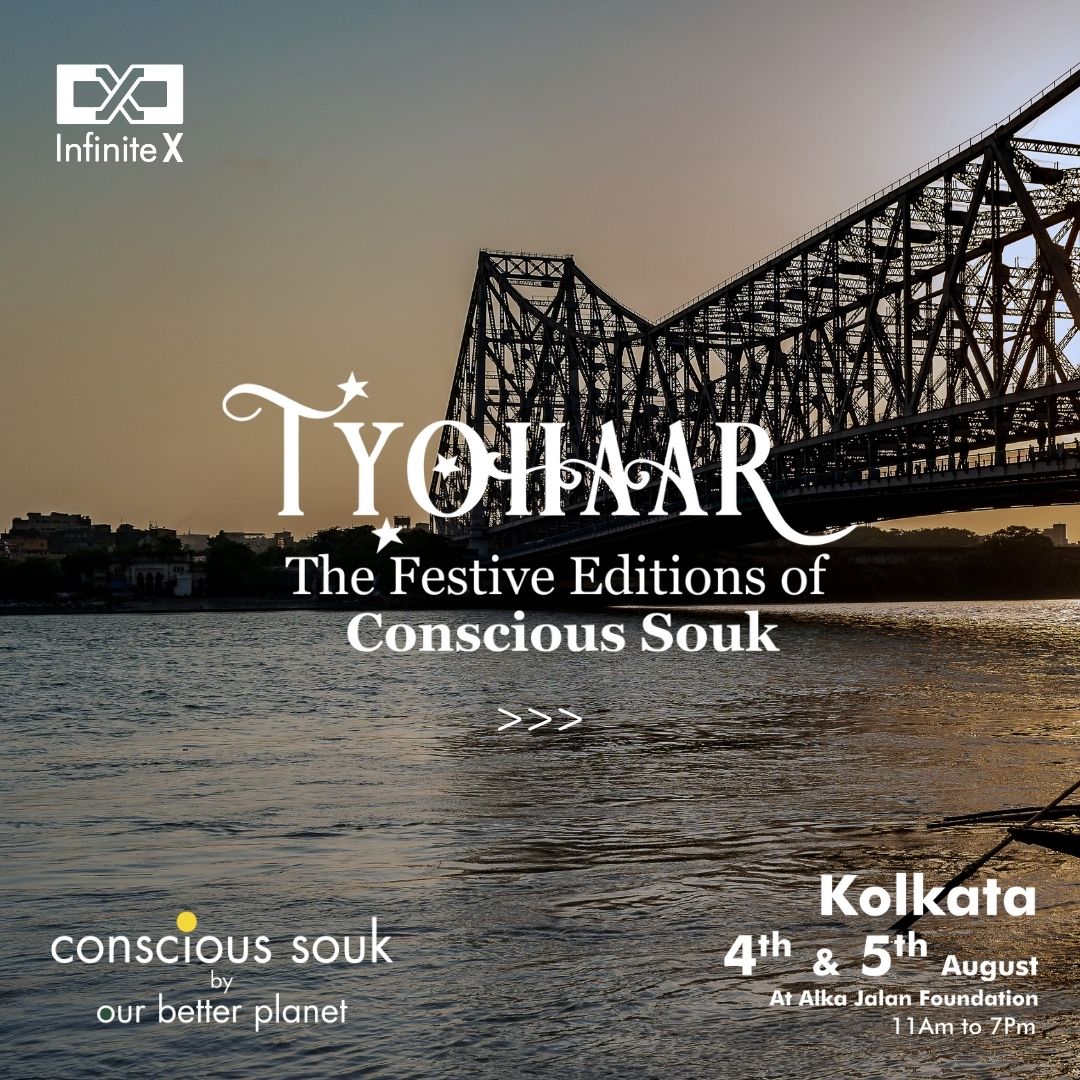 infinitex_in's tweet photo. Tyohaar - festive edition of Conscious Souk by Our Better Planet is setting a new benchmark towards circular fashion. 

All the products sold in this event will be tagged with closed loop labels which will allow customers to donate, resell and recycle them from their doorstep. https://t.co/iZwUSpmIW6
