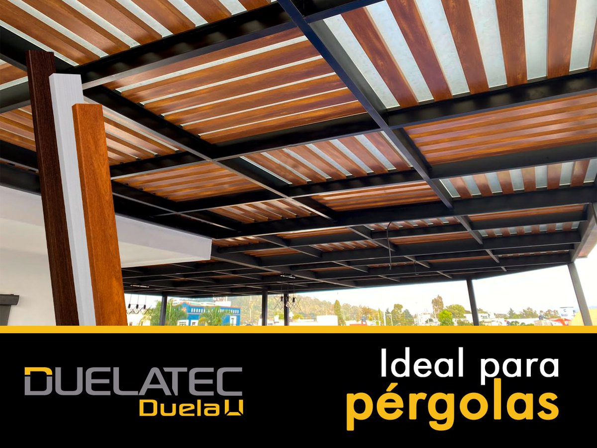 ¡Duela U perfecta para la elaboración de pérgolas!
✅ No permite la corrosión
✅ Acabado tipo madera
☀️ Soporta altas temperaturas
📲 Cotiza al 222 158 5545
🌐 Disponible en: lamitectienda.com *Aplican restricciones en zonas extendidas