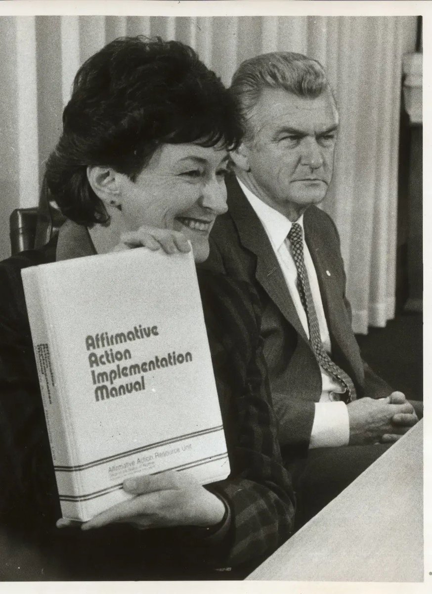 SenKatyG's tweet photo. 39 years ago today, Susan Ryan’s Sex Discrimination Act came into effect making it illegal to discriminate against workers on the basis of sex, marital status or pregnancy.
This is what nation-changing Labor reforms look like. https://t.co/oqEVDBeQOg