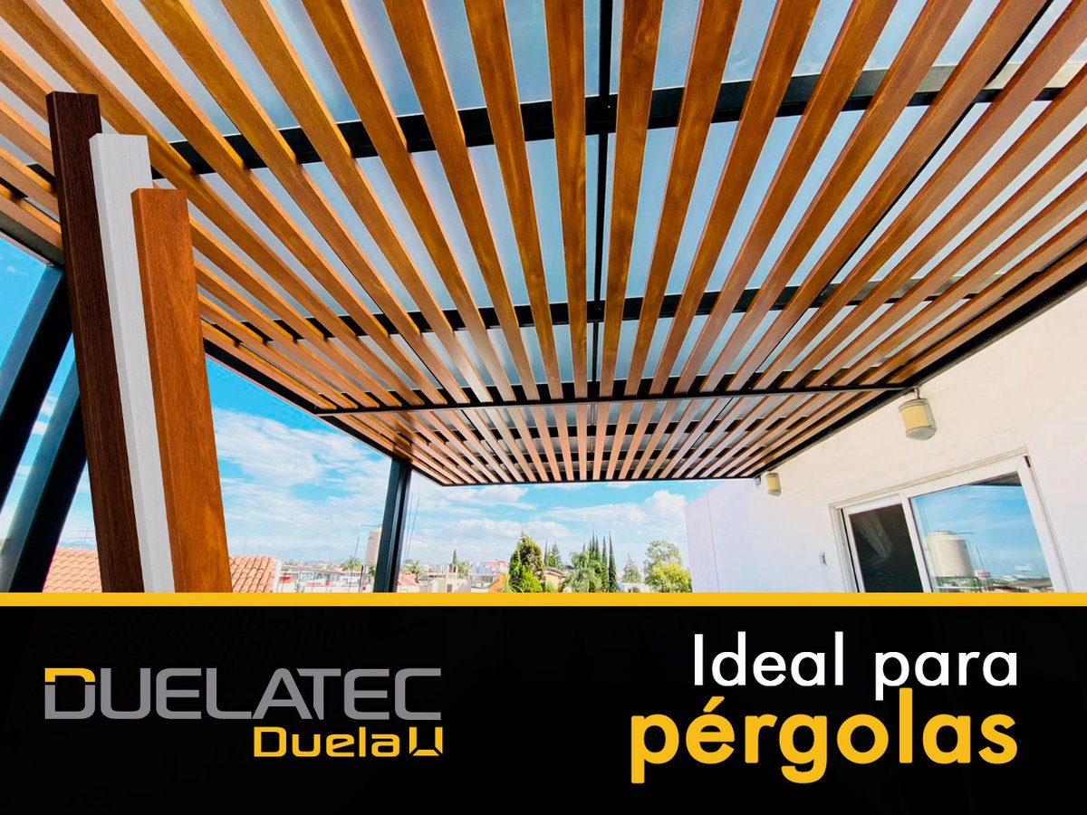 ¡Duela U perfecta para la elaboración de pérgolas!
✅ No permite la corrosión
✅ Acabado tipo madera
🌳 Encuéntralo en textura Roble, Nogal y Roble Blanco
📲 Cotiza al 222 158 5545
🌐 Disponible en: lamitectienda.com *Aplican restricciones en zonas extendidas
