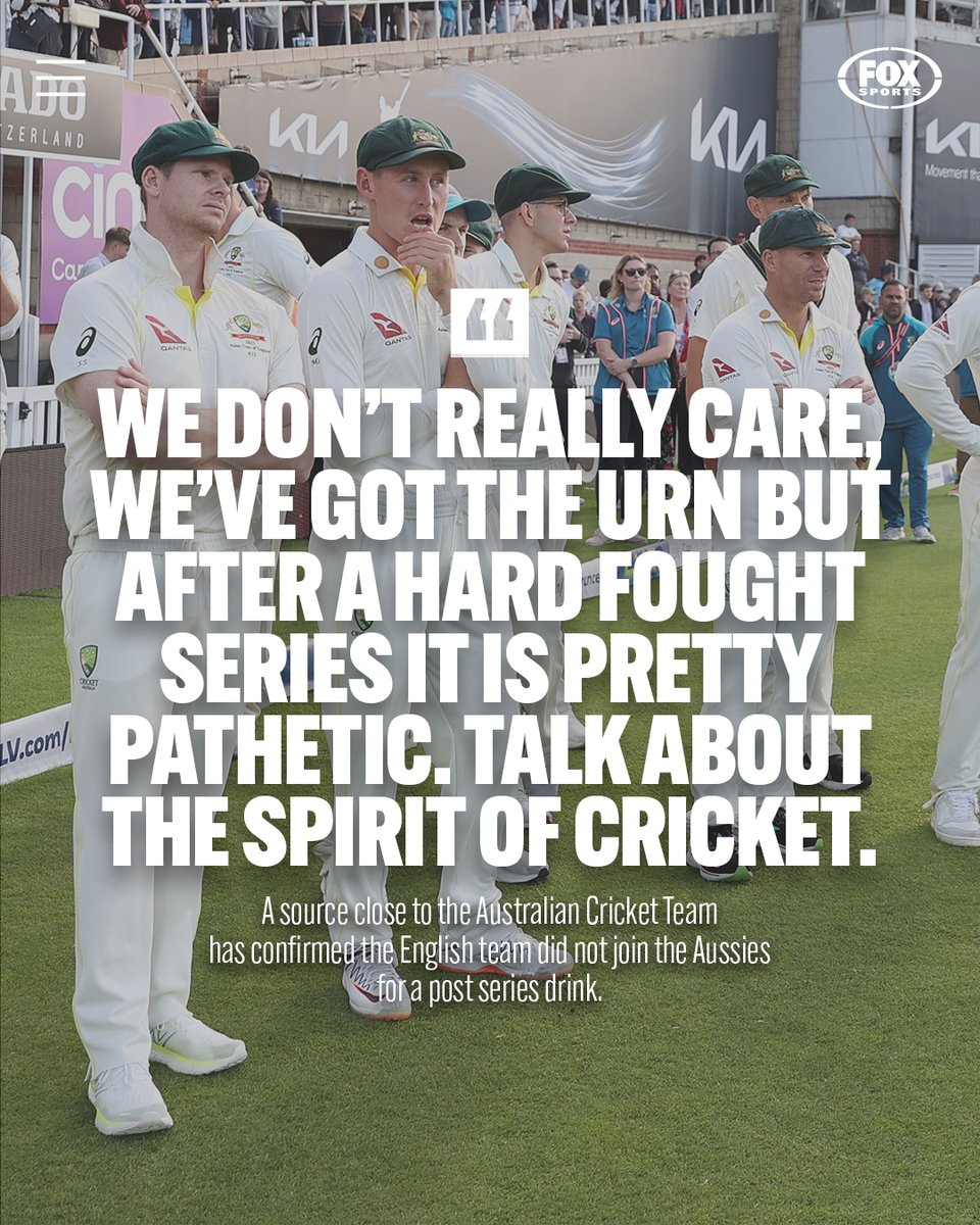 FoxCricket's tweet photo. Guess Brendon McCullum was serious about not wanting to share a beer 🤷‍♂️

STORY ✍ https://t.co/JtXHx4IzdW https://t.co/uXhc0IQasP