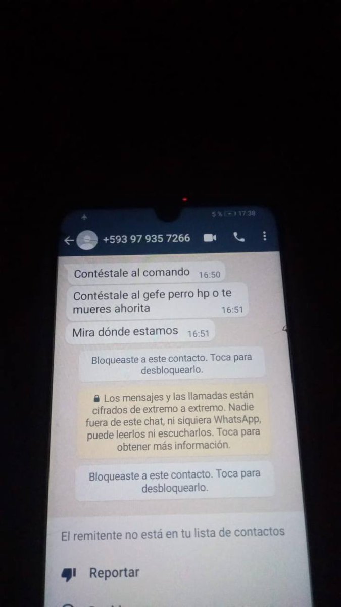 EcuadorPlay's tweet image. Así extorsionan los vacunadores a los negocios en Machala, dicen que son de los Lobos y envían amenazas de muerte directamente por Whatsapp exigiendo el pago de la vacuna.

t.me/ecuadorplay