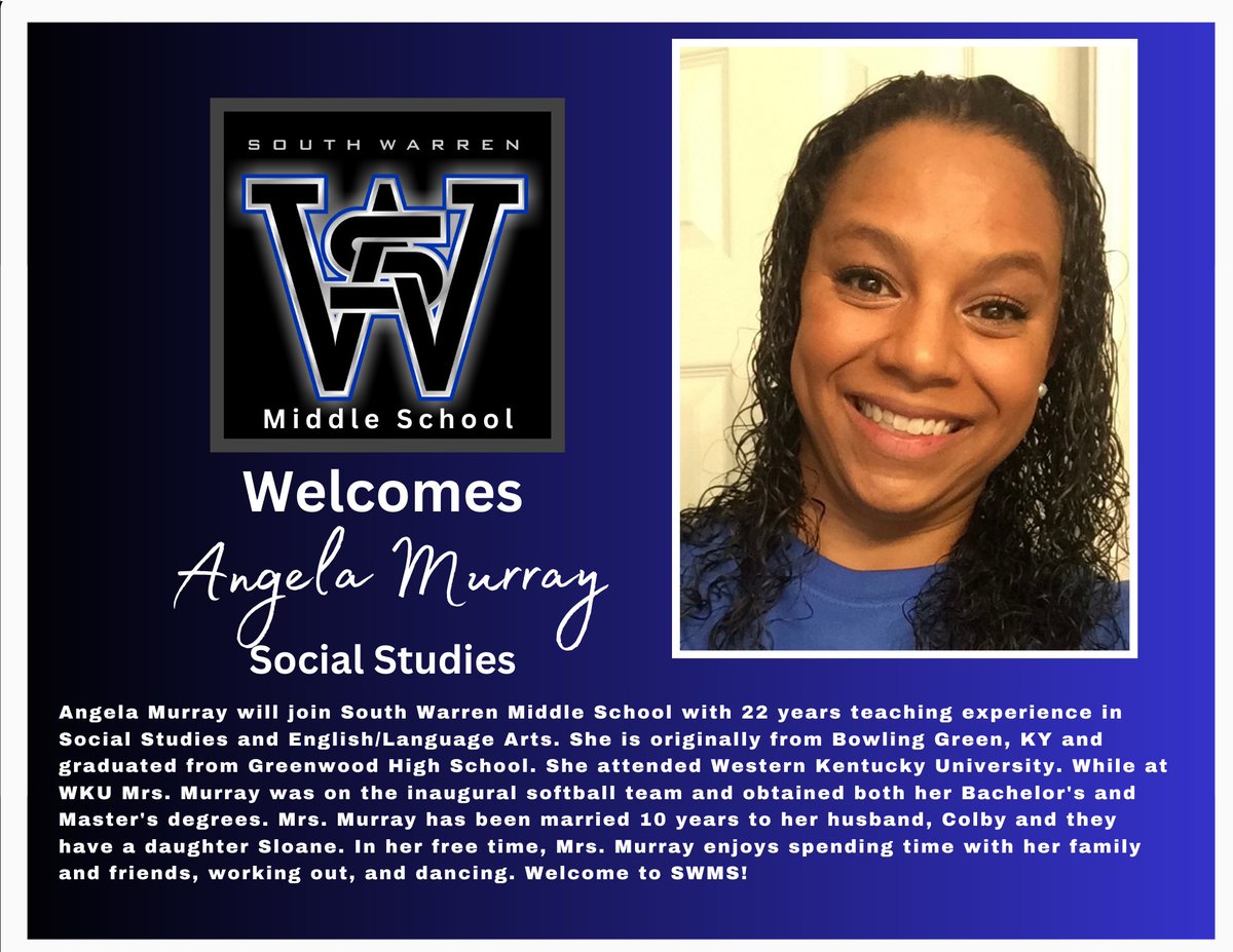 SWMSBGKY's tweet photo. Welcome to SWMS! https://t.co/qF8dITvsK3