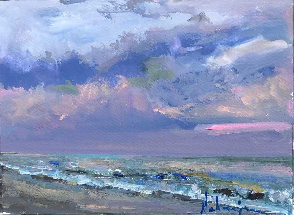 debanjana05's tweet photo. Morning (en plein air) 
Gouache on paper
9x12 https://t.co/8zpcf9HRZu