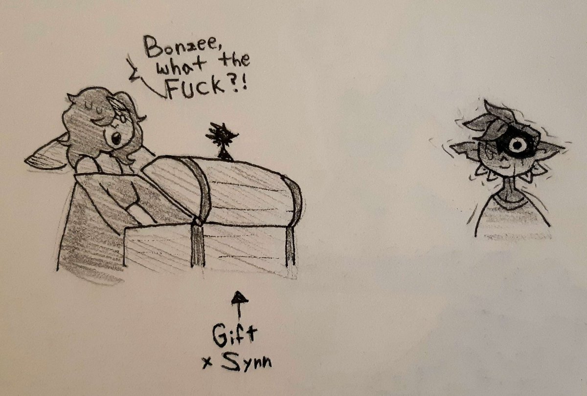thebonzee's tweet photo. I think she liked the gift @softSynthetic
#HauntedSMP https://t.co/N9sBiby4i2
