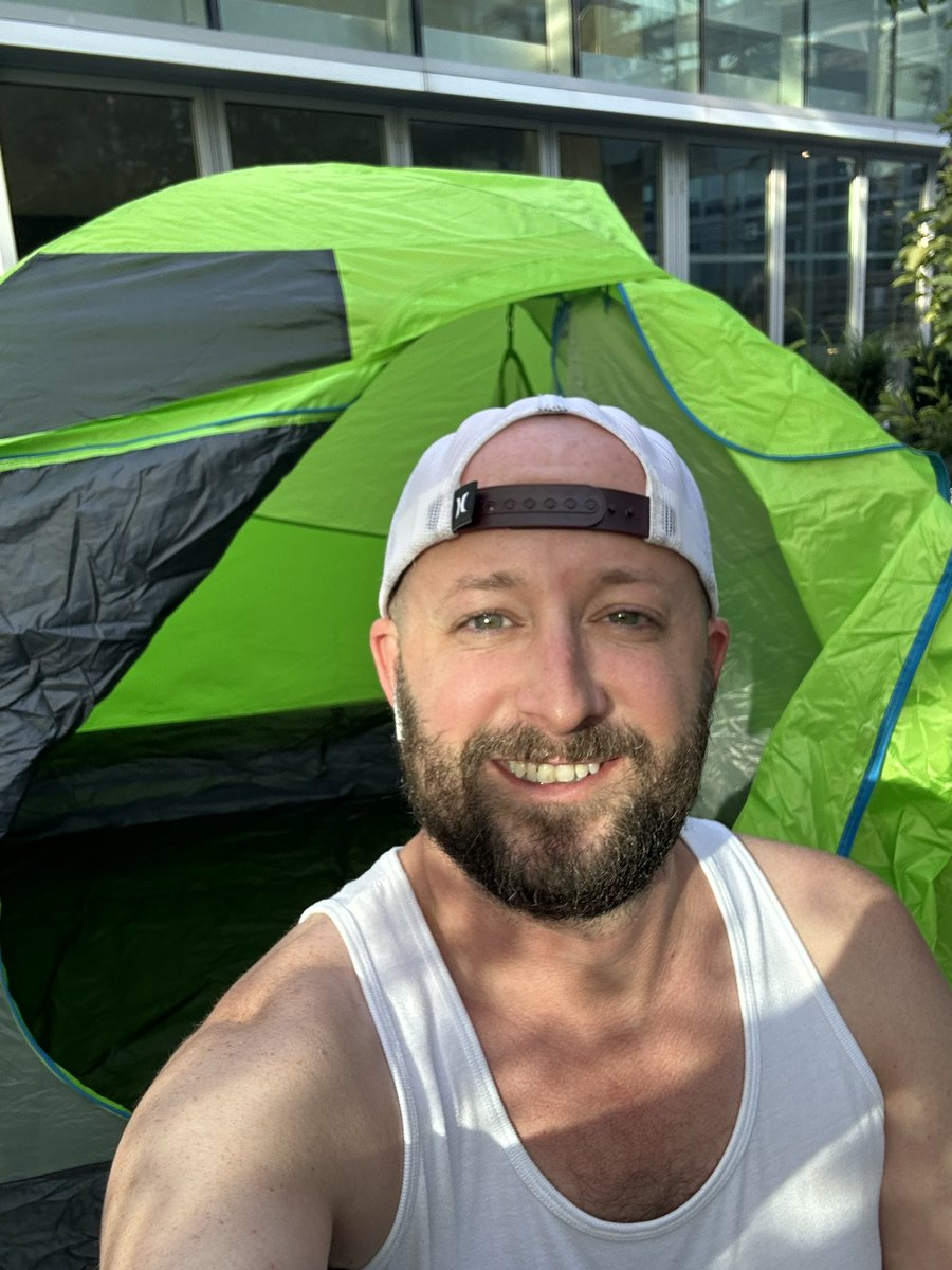 MikulB's tweet photo. Getting ready for PWA's Friends For Life Bike Rally that leaves Sunday AM from Toronto en route to Montréal.
Testing it out (the tent) before I pitch it! 😜
It’s not too late to donate & help me reach my fundraising goal: https://t.co/thwd6f70sj
#HIV #AIDS #SlayStigma https://t.co/lWa4M0tGKG