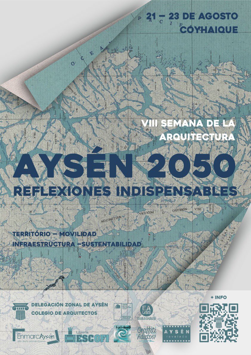 ca_aysen's tweet photo. Es con placer que anunciamos el lanzamiento de la VIII Semana de la Arquitectura, que tendrá lugar los 21, 22 y 23 de agosto, en Coyhaique. Centrada en el tema Aysén 2050 – Reflexiones Indispensables.

+info https://t.co/DbIUGqvP6g

@goreaysen_ @colegioarq #Aysen #coyhaique https://t.co/rXFPsp2rWL